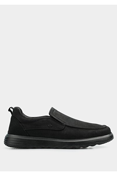 Eclipse Black Leather Men's Shoes
