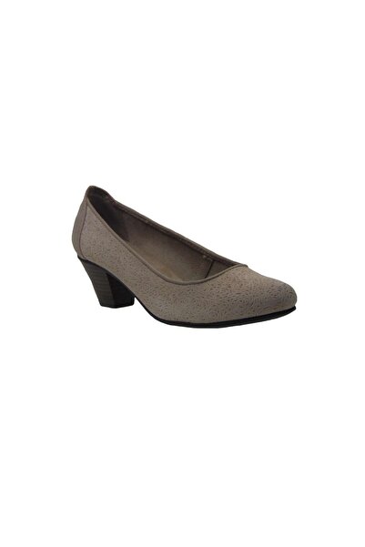 Jana 22301-341 Casual Γόβα Δερμάτινη Μπεζ - Γκρι (Taupe)