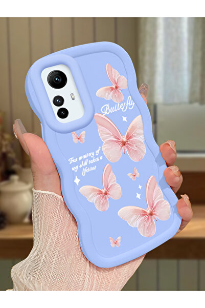 ucuc Redmi Note 12S Uyumlu Mavi Silikon Kılıf Kamera Korumalı Darbe Emici Tas...