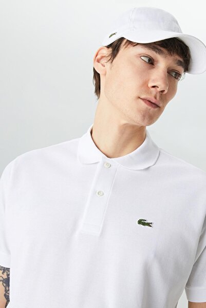 Lacoste Men's Classic Fit Polo T-Shirt Men's Polo Collar T-Shirt White