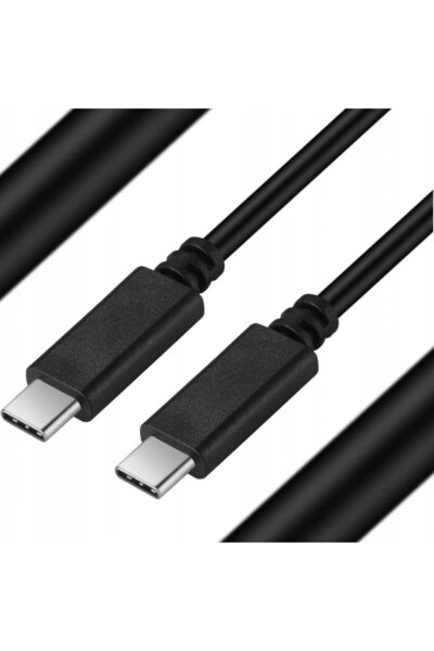 ART Cablu USB USB-C - USB-C Negru (ZASART AZ-U65W3)