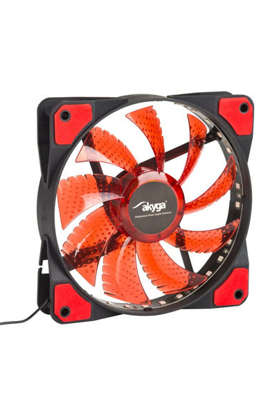 Akyga Ventilator 120mm MOLEX 33 LED roșu AW-12E-BR