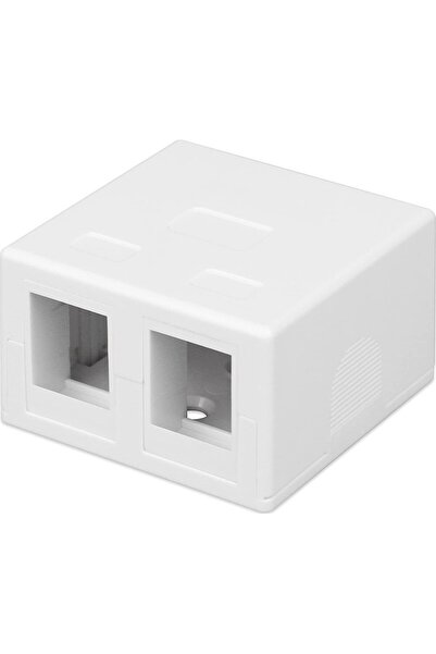 Techly Carcasă de suprafață pentru 2 module Keystone RJ45 sau RJ11/12