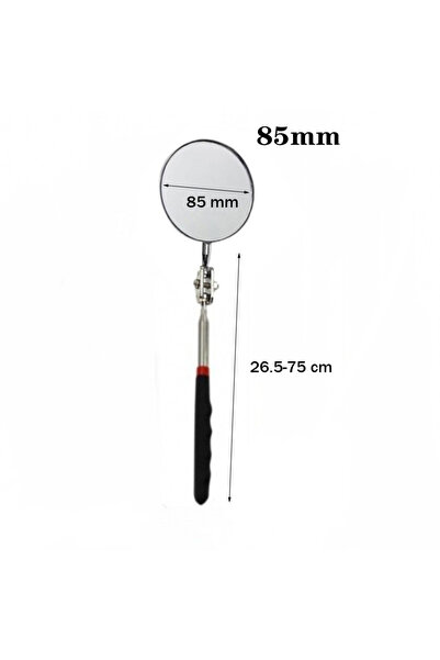 Choice 85MM 26 5-75CM 360° Inspection Mirror LED Light Telescoping Mirrors Ex...