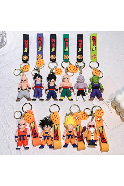 Choice Bandai 6 cm 10pcs Dragon Ball Z 3D Silicone Keychain Set With Dragon B...