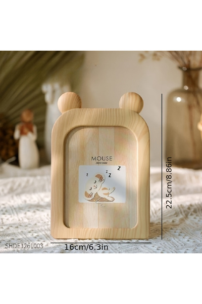 Choice1 light colour mouse 1pc cartoon Instagram style plastic photo frame, d...