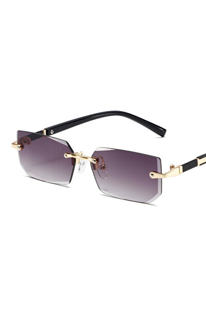Choice4 Gray-No Box New Frameless Rectangular Sunglasses Fwomen's Outdoor Tra...