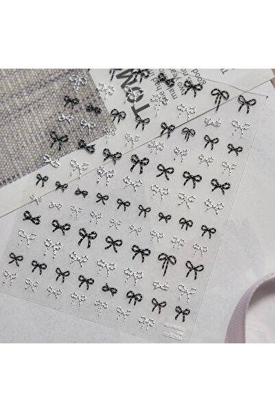 Choice ملصقات أظافر NAILFYOU to5750 كلاسيكية بتصميم الفيونكة الفرنسية ثلاثية ...