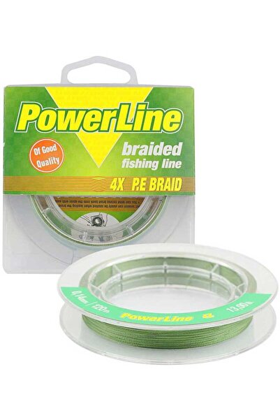 POWERLINE خط الطاقة الكلاسيكي المجدول 4x 250 متر حبل النسج (أخضر) 0.30 مم