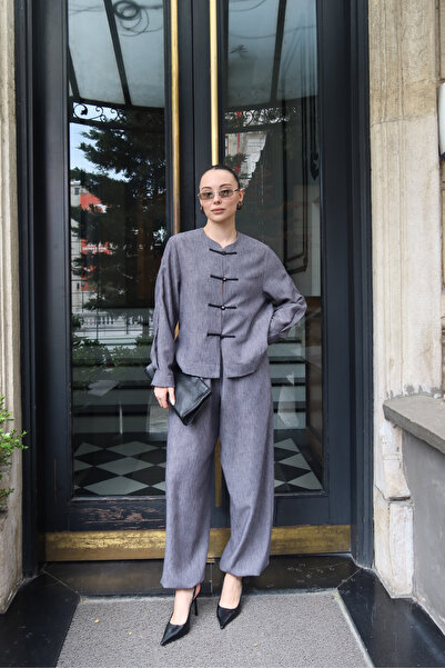 thelowely SET JACHETĂ ȘI PANTALONI CU ȘNURURI