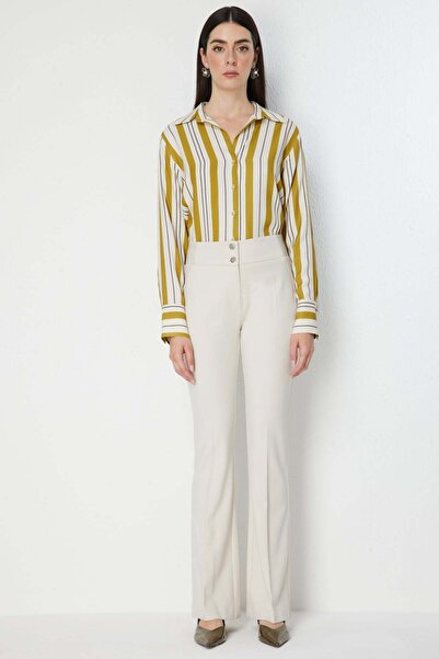 Ekol Thick Elastic Spanish Flare Pants