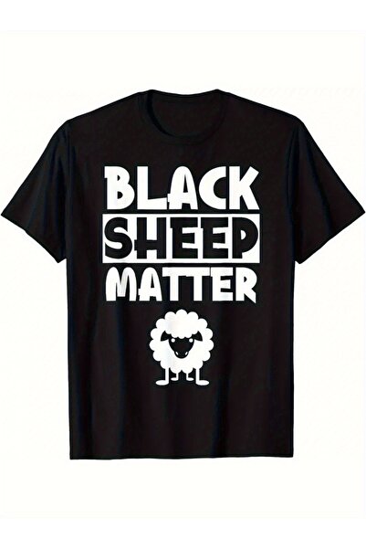 Blueno YO تي شيرت رجالي أسود من Black Sheep Humor، تي شيرت كاجوال برقبة دائري...