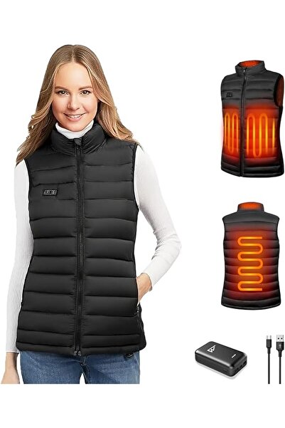 Dotail Seenlast Heated Vest, 4 heating zones, 3 temperature settings, 10,000 ...
