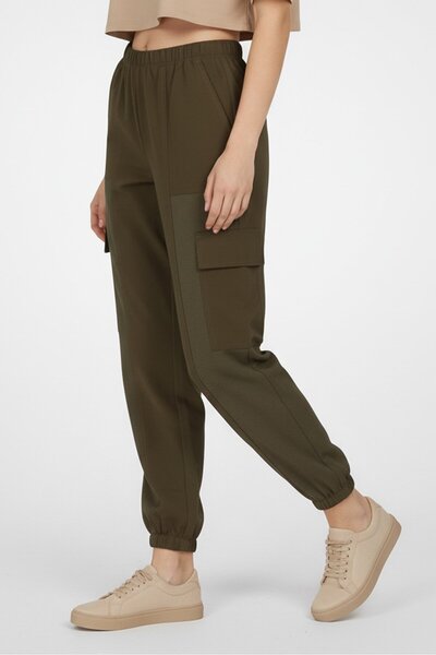 Don't Call Me Jennyfer Women Regular Fit Solid Cargo Pants, Olive