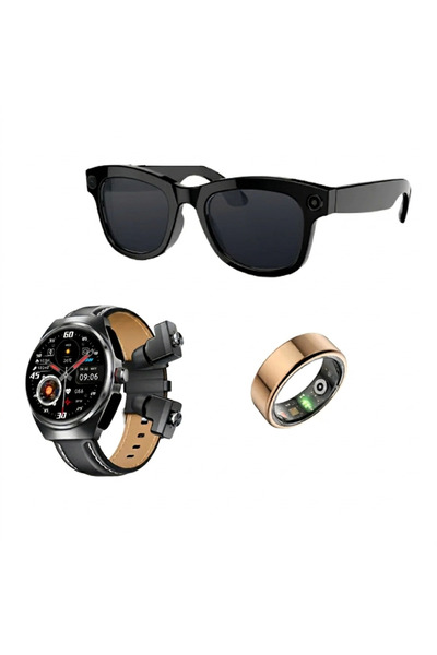 Merlin Smart Lifestyle Bundle with AI Smart Glasses, Smart Watch & Smart Ring...