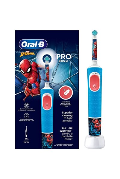Oral-B Pro Kids Spiderman Electric Toothbrush, 7600 movements/min, 2D Cleanin...