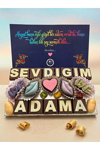 40 YIL ÇİKOLATA KAHVE Sevdiğim Adama Özel El Yapımı Belçika Çikolatası – Prem...