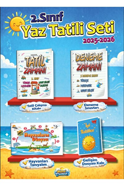 Mavi Deniz Yayınları 2. SINIF YAZ TATİL SETİ (2025-2026)