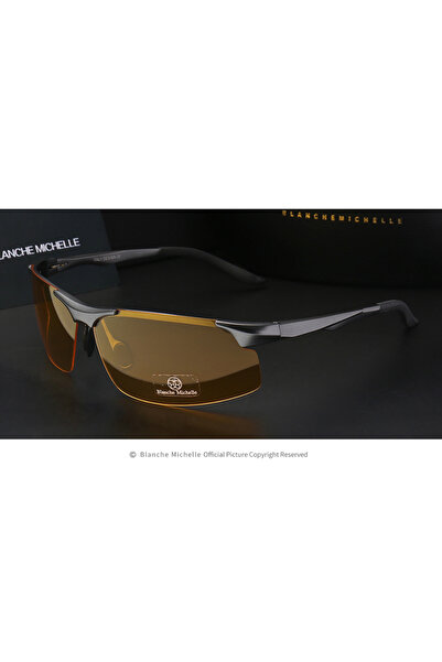 Choice gray yellow 2024 Aluminum Magnesium Men Sunglasses Polarized Sports Dr...