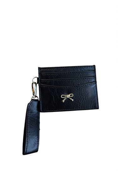 bag حامل بطاقات نسائي على طراز Pinterest مع فيونكة