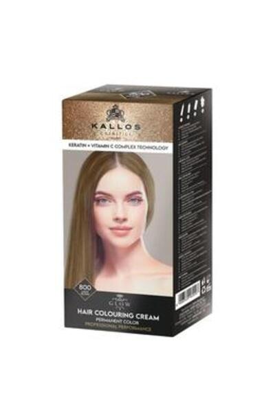 Kallos Vopsea Permanenta - Glow Long Lasting Cream Hair Colour Nuanta 800 Blo...