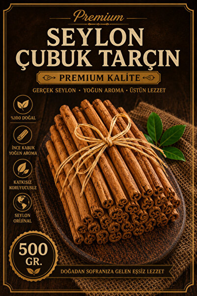 Bayguru Organik Seylon Çubuk Tarçın 500Gr – Organic Ceylon Cinnamon Sticks Pr...