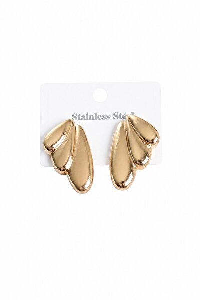 serelya 316L Steel Gold Color Vintage Women's Earrings