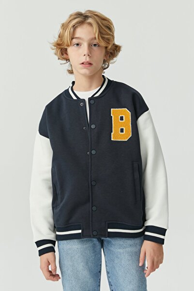 PAULMARK Boy's Printed College Jacket