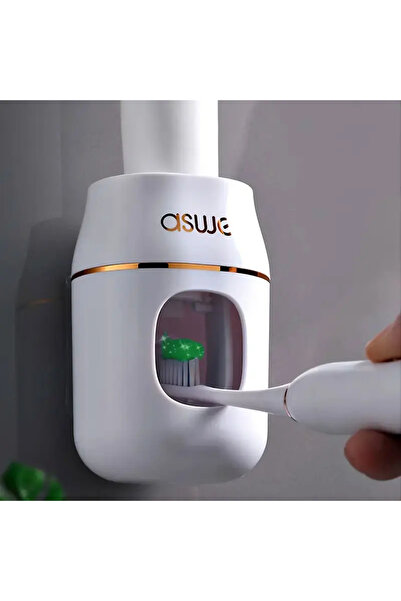 Choice White Lazy Gadget: Automatic Toothpaste Dispenser & Wall Mount Holder ...