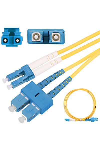 OEM Extralink SC/UPC-LC/UPC |   Cablu de conectare |   Mod unic, Duplex, 3mm, 5m