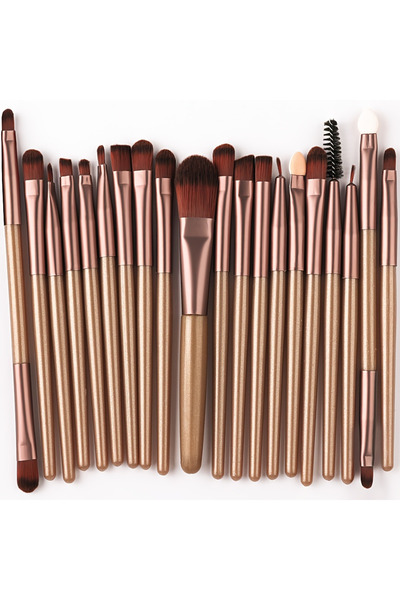 Choice10 COFFEE Makeup Brush Set 20Pcs Kit Soft Fluffy Eye Shadow Brushes Cos...