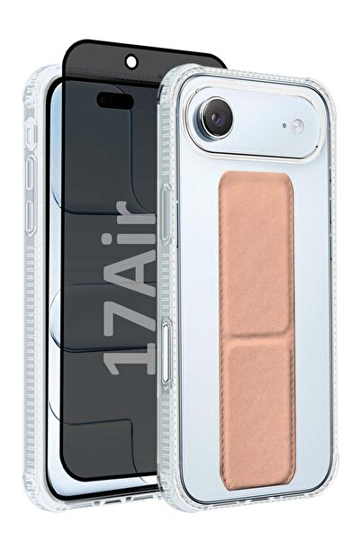 CATANES 2 Packs Finger Grip Clear Case Cover for iPhone 17 Air - Kickstand Ca...