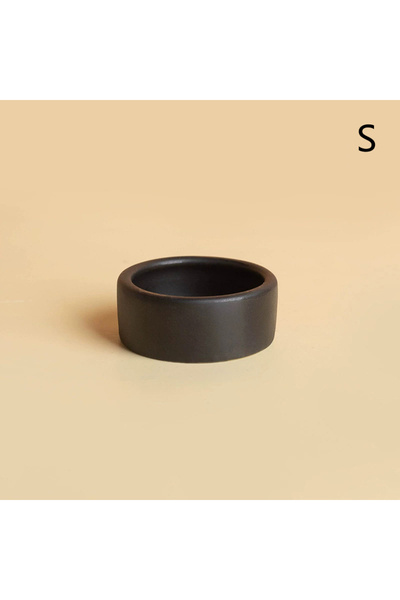 Choice4 S 5CM Black HOT! Reptile Food Bowl Anti-Escape Ceramic Feeder Dish Bl...