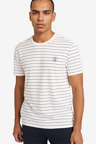 DeFacto Αθλητικό μπλουζάκι με κοντό μανίκι Standart Fit Crew Neck