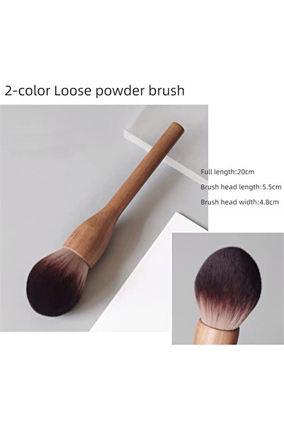 choice2 Dispersion paint 1 1Pcs European Vintage Wood Handle Makeup Brush Hig...