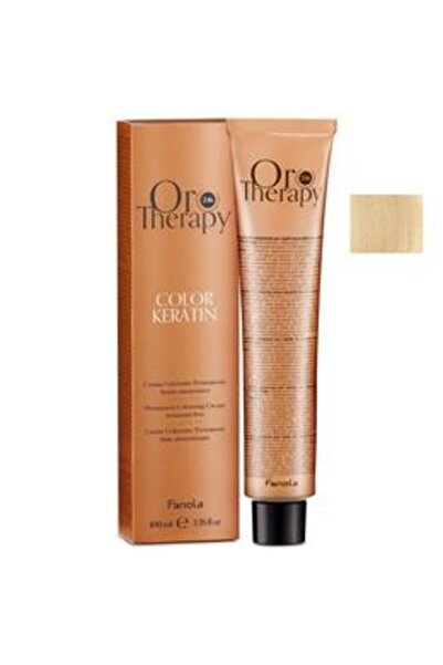 Fanola Vopsea Demi-permanenta Oro Therapy Color Keratin 9.00 Blond Foarte Des...