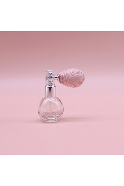 Choice3 زجاجة عطر وردية سعة 15 مل على شكل بالون، بخاخ قابل لإعادة التعبئة، مس...