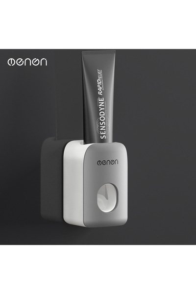 Choice1 GRAY Automatic Toothpaste Squeezer Set Wall Mounted Non Perforated To...