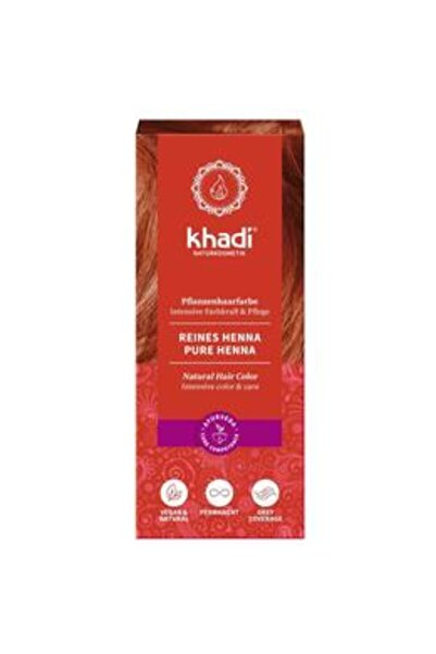 khadi Vopsea Naturala Henna Rosu - Pure Henna Hair Color, 100 g