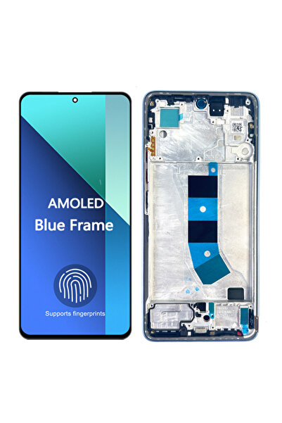 Choice6 شاشة AMOLED جديدة بإطار أزرق 4G لهاتف Redmi Note 13، شاشة LCD تعمل با...