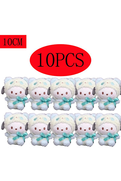 Choice15 09 @@10cm 10pcs Keychain Plush Anime Kuromi Doll Keyring Hello Kitty...