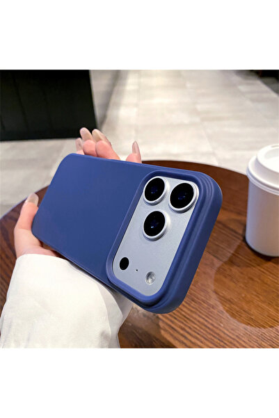 Choice61 iPhone17 Pro Max Dark Blue Office Frosted Plain Phone Case for IPhon...