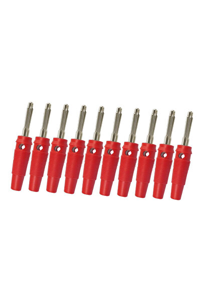 Choice 10PCS Red 10PCS 4mm High Current Banana Plugs Stackable 32A Screw Type...