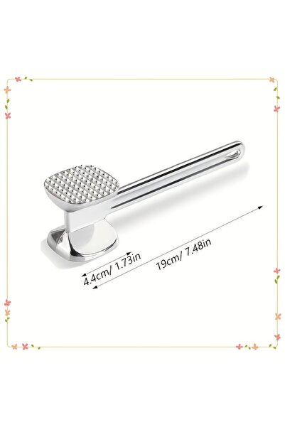 Choice black Aluminum Meat Tenderizer, Meat Mallet, Round Hammer, Tenderizing...