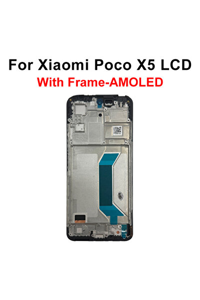 Choice شاشة عرض LCD سوداء مع شاشة لمس رقمية Fr-AMOLED AMOLED لهاتف Poco X5 مع...