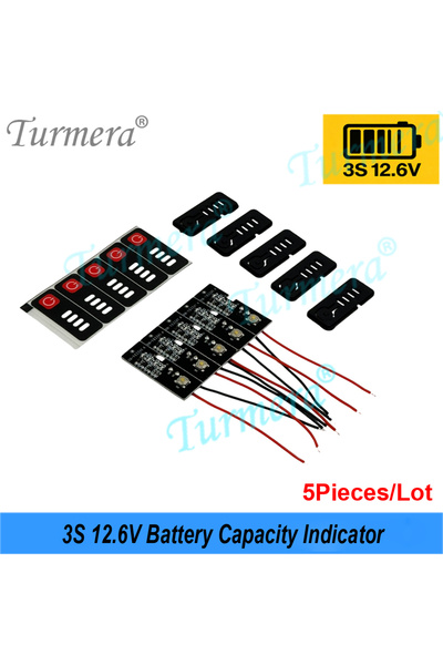Choice مؤشر سعة بطارية مفك البراغي 3S 12.6V MT X5 Turmera 3S 12.6V 5S 18V 21V...