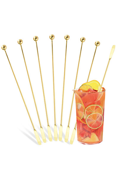 Choice1 Gold 8Pcs 304 Stainless Steel Mixer Cocktail Bar Tool for Wedding Par...
