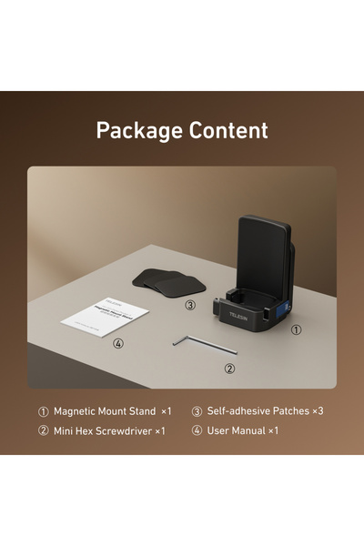 Choice Package include TELESIN Magnetic Quick Release Suction Bracket For DJI...