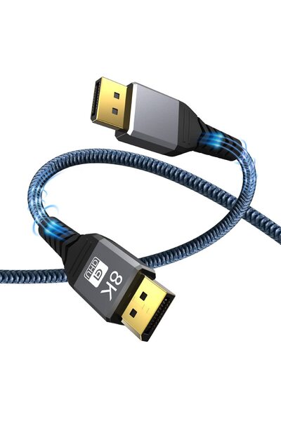 Choice3 0.5m Black 8K DP Cable 120Hz 4K 240Hz 80Gbps HDR Video Audio Displayp...