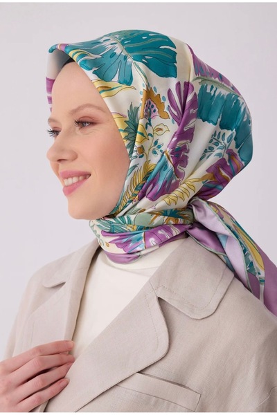 Belli Belki Twill ipek eşarp